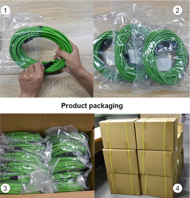 Shielded Network Waterproof Ethernet Cable Connector M12 To Rj45 Connector