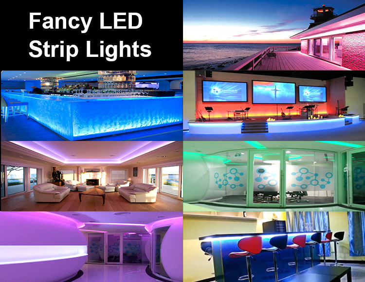 2017 New Multi-color RGBW Flex LED Strip Lights 3M Taped 12v 24v Jewelry Shop Lighting