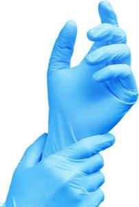 Quality 100 Pack Hospital Disposable Gloves Blue Nitrile Biodegradable wholesale