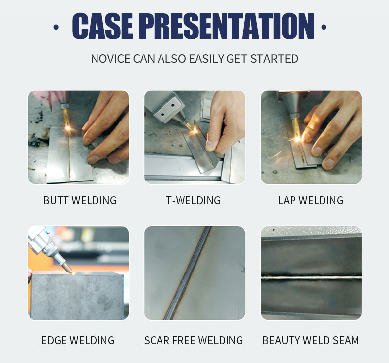 Streamlined Metal Welding Handheld 1000W-2000W Water-Cooled Fiber Laser Welding Machine for Stainless Steel Aluminum
