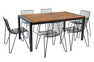 Quality SGS 6 Metal Chairs Outdoor Garden Furniture wholesale