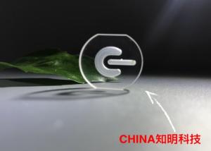Quality C Axis Sapphire Power Button , Sapphire Lens Glass Carved Double Side Polished wholesale