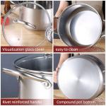 Wholesale Top Seller Kitchen Cooking Steamer Pot Induction Stainless Steel 410