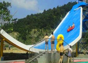 Quality Swimming Pool Fiberglass Water Slide , Water Park Slide For Giant Aqua Park wholesale
