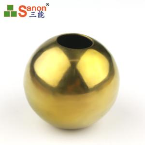 Quality ASTM Golden Stainless Steel Balls Hollow Stainless Steel Handrail Hardware wholesale