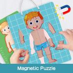 EN-71 Panda Juniors Magnetic Body Parts Puzzle For Preschool Education