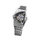 3BAR Fashion Mens Skeleton Watch 22mm Chronograph Automatic