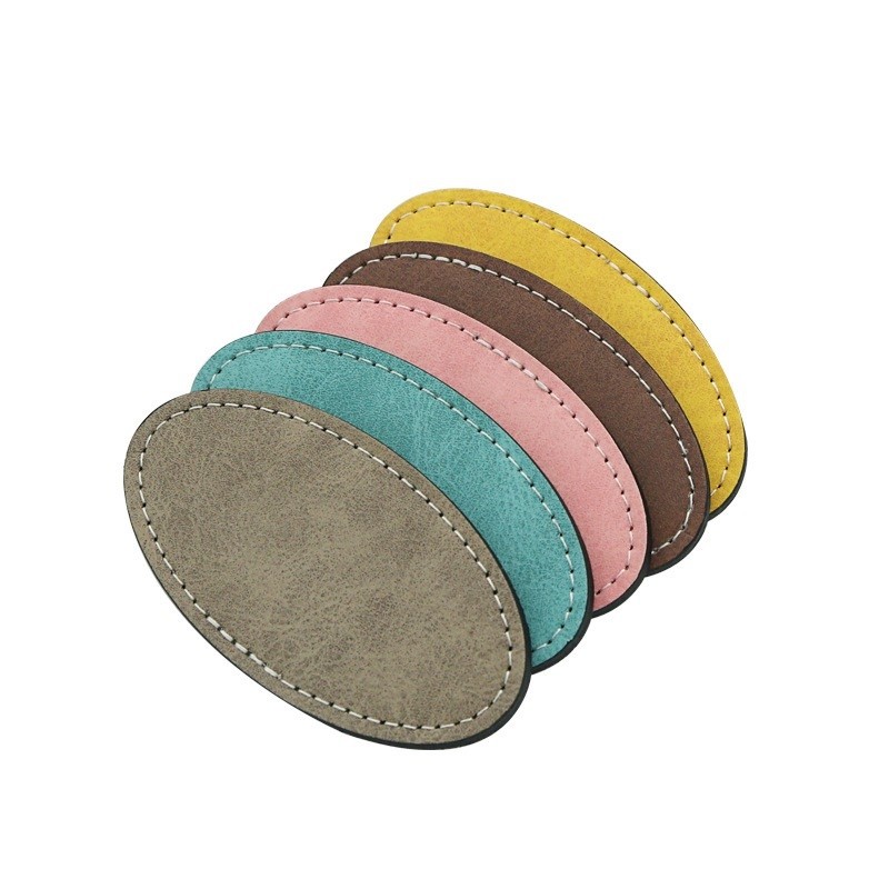 Blank Sublimation Leather Badge Name Tag For Sublimation Heat Transfer Printing