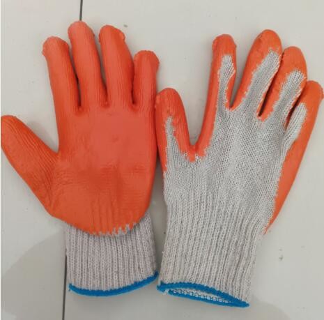 2 String Latex Industrial Gloves 10 Gauge Powder Coated Latex Gloves