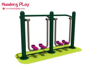 Quality Two Person Stationary Open Air Fitness Equipment With Ground Stroller 180*40*120cm wholesale