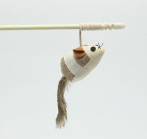 Quality Interactive Durable Pet Toys Mouse On A Stick Cat Toy Long Service Life wholesale