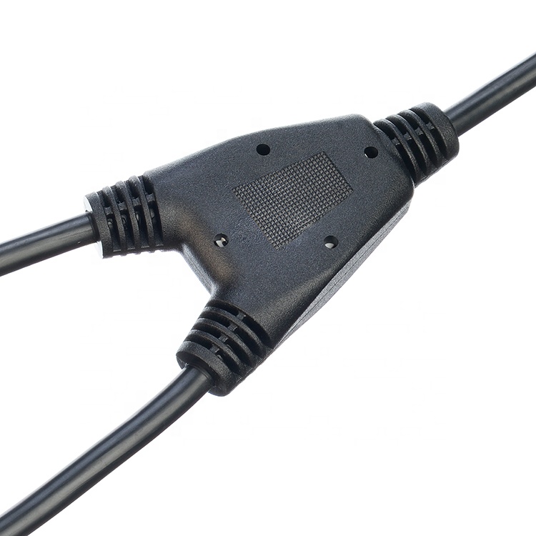 6-10A/250V Current/Voltage Rate IEC 320 C14 Male to 2*C13 Female Y Type Splitter Power Cord with C13 C14 Extension Cable