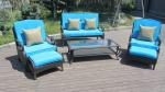 6pcs patio rattan furniture