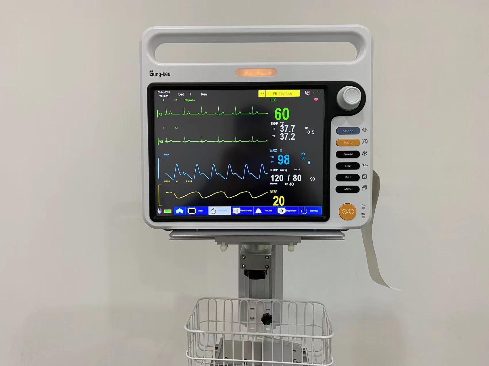 12.1" Vital Signs Portable Patient Monitor Medical For Pediatric Neonate