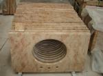 Beige Travertine Marble Stone Countertops 2.63g / Cm3 Bulk Density