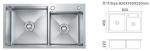 Polished Finish Stainless Steel Industrial Kitchen Sink Commercial Utility Sink