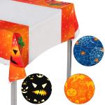 Oilproof Embossing PEVA Halloween Plastic Table Cover
