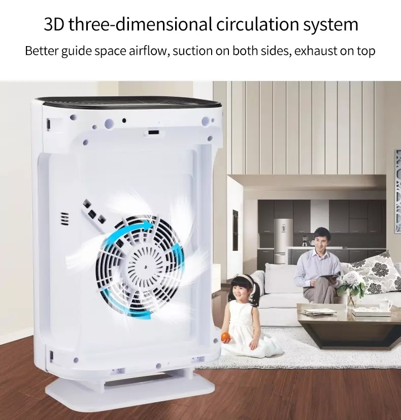 Homefish High Efficiency Hepa UV Air Purifier 99% OEM ODM
