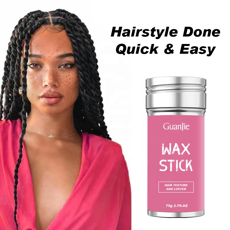 Strong Hold Hair Wax Stick for Flyaway Edge Frizz Fast Drying Styling Wax Solution