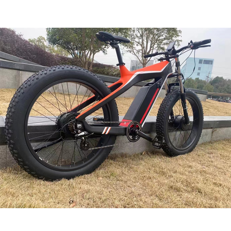 ES750 26 Inch 48V 750W Carbon Fiber Mountain Electric Bicycle for Outdoor Exploration