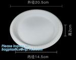 Eco-Friendly biodegradable compostable sugarcane bagasse 7inch food plate