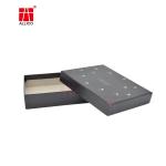 Luxury Gift Box Black Base And Lid Packaging Box Rectangular Shape