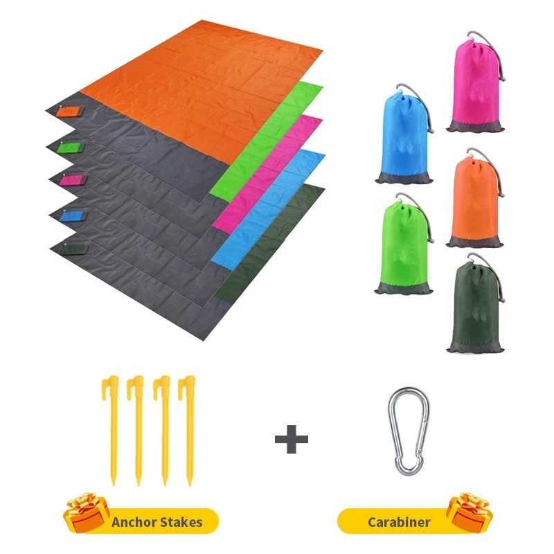 Wholesale Custom Lightweight Pocket Beach 2m Breathable Camping Sitting Mat