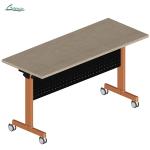 Customize Your Folding Table with 1.5mm Cold Rolled Steel Leg Wooden Furniture