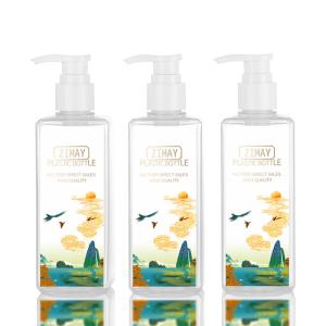 Quality Transparent Cosmetic Lotion Bottle Luxury Biodegradable 300ML wholesale