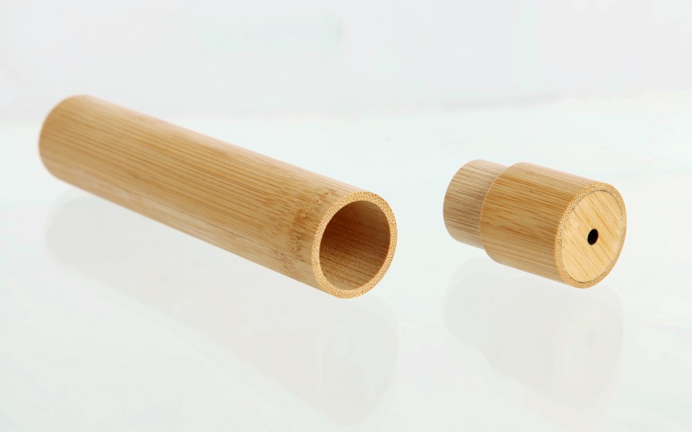 Home Eco friendly Natural Bamboo Toothbrush Holder 21cm