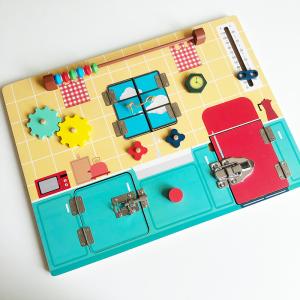 Quality Children Cognition Development Wooden Montessori Activity Board wholesale