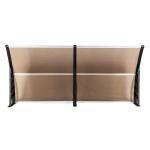 200x100 Brown Polycarbonate Window Awnings Rain Cover Household Application