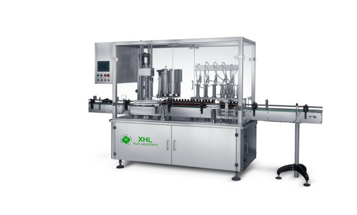 4 Head 3600BPH 0.75KW Plastic Bottle Filling Machine