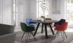 Restaurant Patio Chairs With Metal Legs , Modern Commercial Dining Chairs