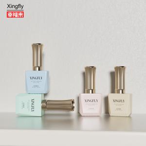 Quality 12ml Nail Gel Polish Bottle Customized LOGO empty nail polish bottles with brush Cap wholesale