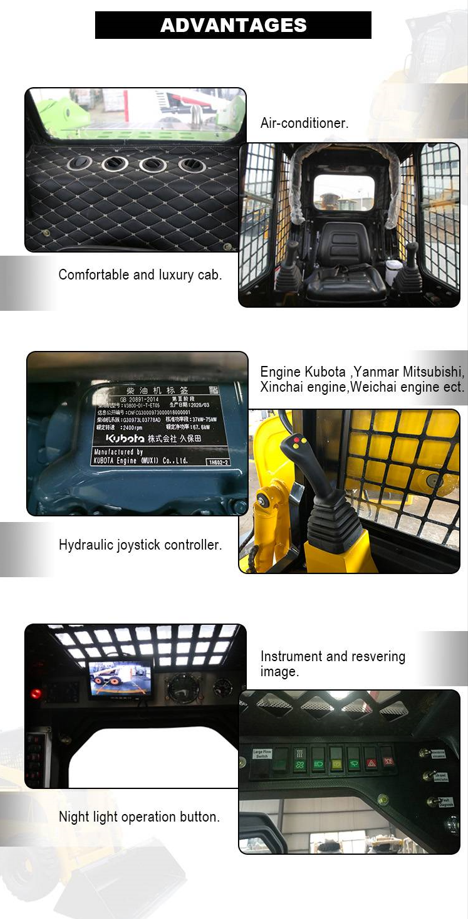 Disc Trencher and Rock Saw Tracked Skid Steer Loader with Powerful HANSA Hydraulic Pump