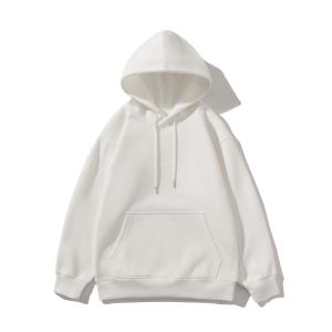 Quality FODARLLOY Stylish Fashion Vintage Hoodie OEM Streetwear Essentials Oversize Unisex Pull Coat Men's Hoodies Pullover Whit wholesale