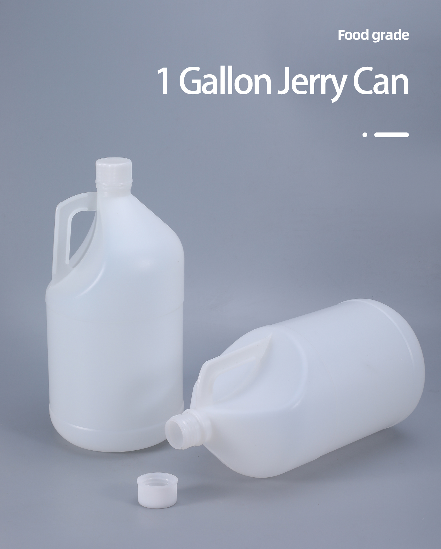 HDPE 1 Gallon Jerry Can Empty Wine Bottles Thicken Sloping Shoulders Plastic Barrel