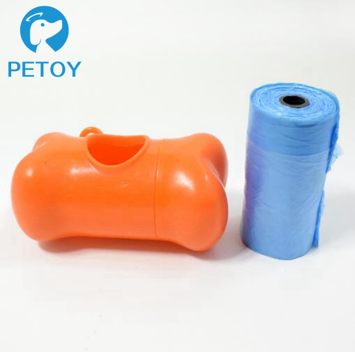 Small Convenient Biodegradable Poop Bags With Dispenser And Leash Clip