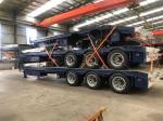 Tread 2180mm Van-type Hydraulic Steering 3 Axles Lowbed Semi Trailer for