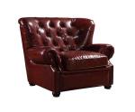 Chesterfield Imperial Red Leather Sofa Living Room Sofa