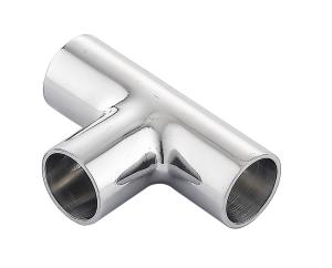 Quality Sanitary Stainless Steel 304 316L Food Grade Pipe Connection Fittings Long Type Tee wholesale