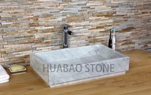 Quality Large Kitchen Natural Bowl Stone Sink Basin Faucet Beautiful Table Top Installed wholesale