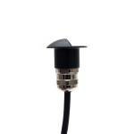 Black 1W 12Volt Eyelid Waterproof LED Deck Lights