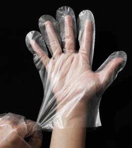 Quality Waterproof Disposable Pe Gloves , Food Handling Plastic Gloves For Household wholesale