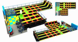 Quality 359M2 Big Kids Trampoline Best Indoor Trampoline Commercial Indoor Gymnastic Trampoline wholesale