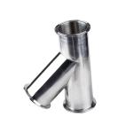 Quick Install Stainless Steel 304 316 Sanitary Clamped Lateral Tee 45 Degree Y