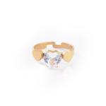 Personalized Fashion Women's Love Symmetrical Zircon Women's Stainless Steel