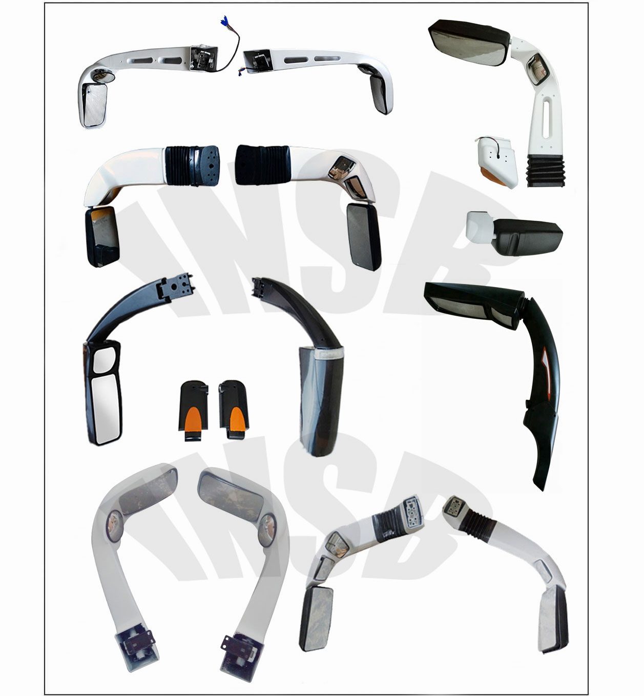 sprinter bus parts bus coach rear view mirror side mirror with lamp