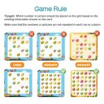 Children's Focus Magnetic Sudoku Board Fruit Party Numbers Sense Thinking